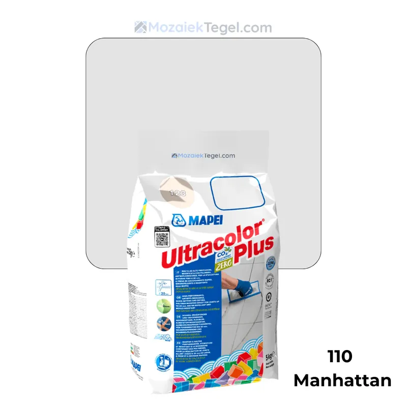 Bestseller Mapei | Ultracolor Plus | 110 Manhattan | Cementgebonden | Voegmiddel | 5KG