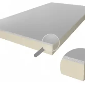 PIR + Fermacell 2600x600x60+10mm Rd:2,75 (=1,56 m²) Beperkte Voorraad