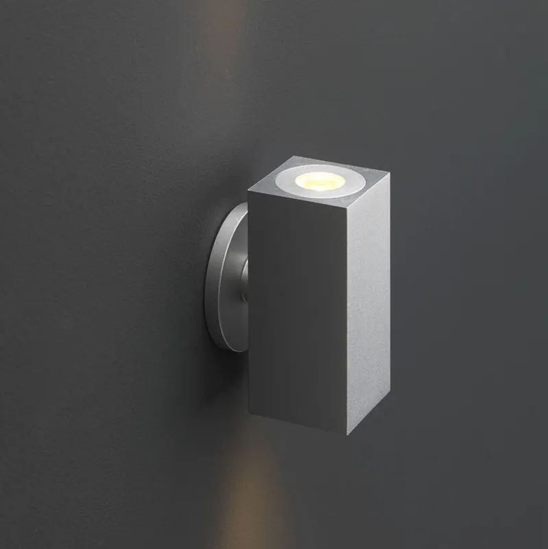 Aanbieding Cree LED wandlamp Lamego | warmwit | vierkant | 2 x 1,5 watt | up & down