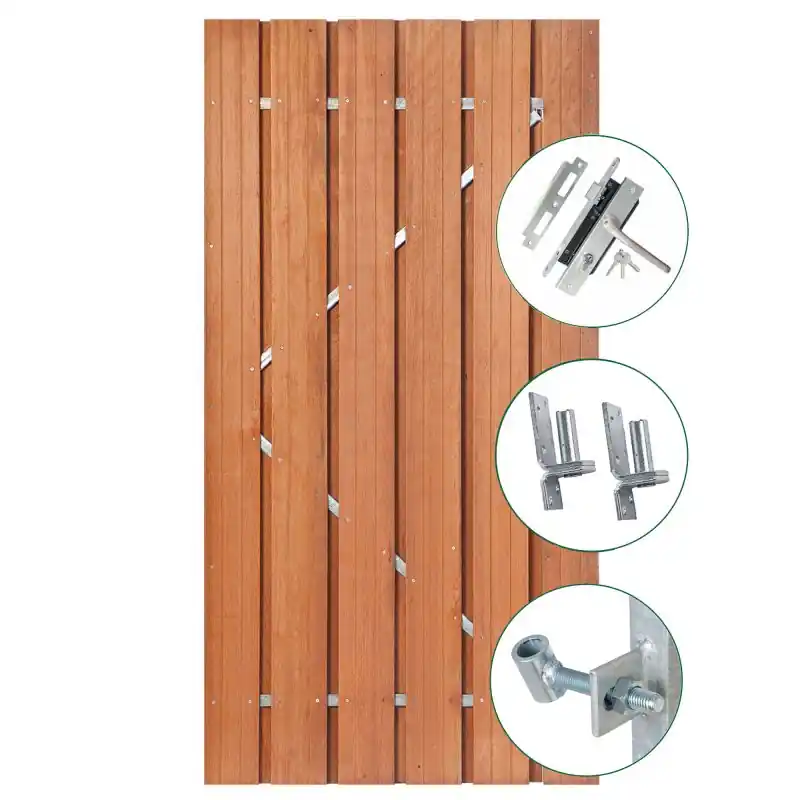 Hardhouten plankendeur op verstelbaar stalen frame, 120 x 195 cm. Shop Nu