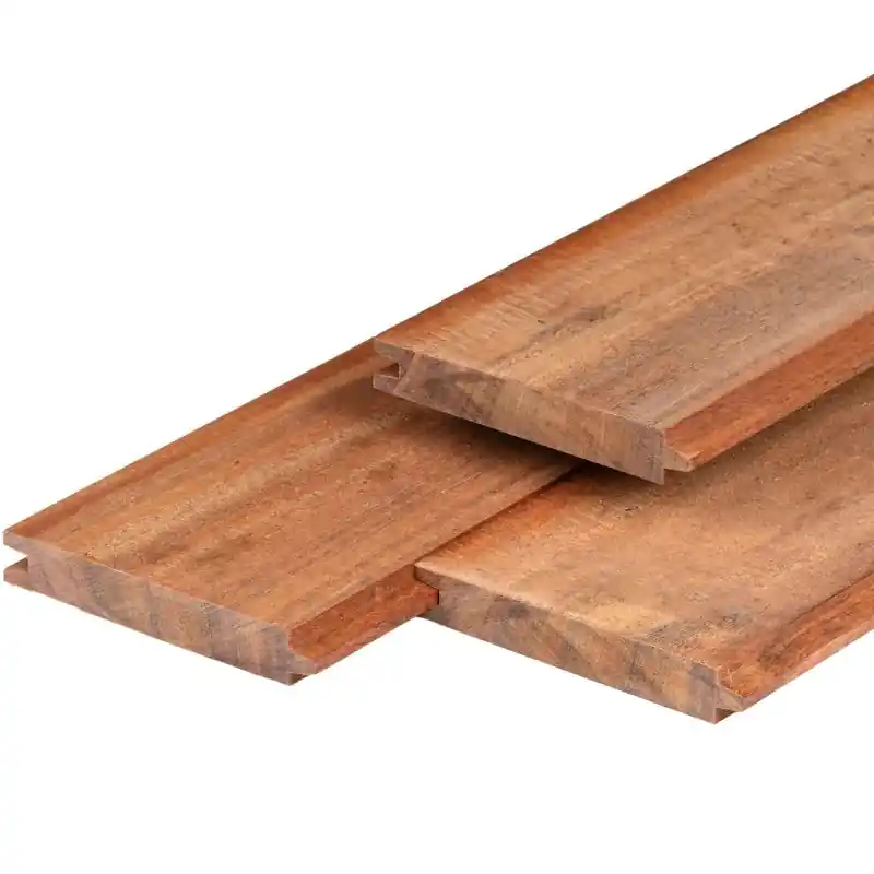 Express Levering Angelim vermelho hardhout damwand 3,0 x 18,5 x 500 cm geschaafd