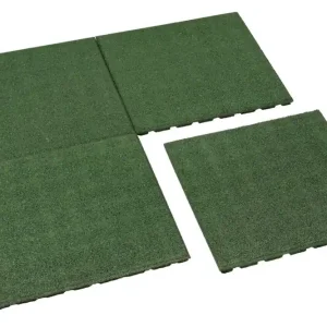 Rubbertegel 50 x 50 x 2,5 cm groen Korting