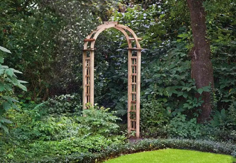 Pergolaboogset compleet grenen groen geïmpregneerd B114 x D54 x H255cm Exclusieve Aanbieding