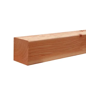 Premium Douglas geschaafde paal 6,5 x 6,5 x 300 cm, onbehandeld.