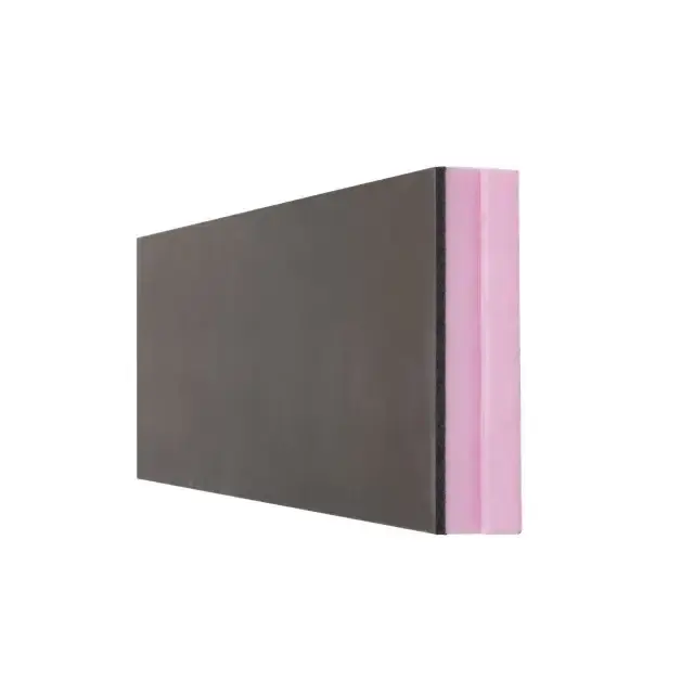 Weekendaanbieding Geïsoleerde kantplank 8mm antraciet XPS 130mm 1250x400x138mm Rd waarde 3,61