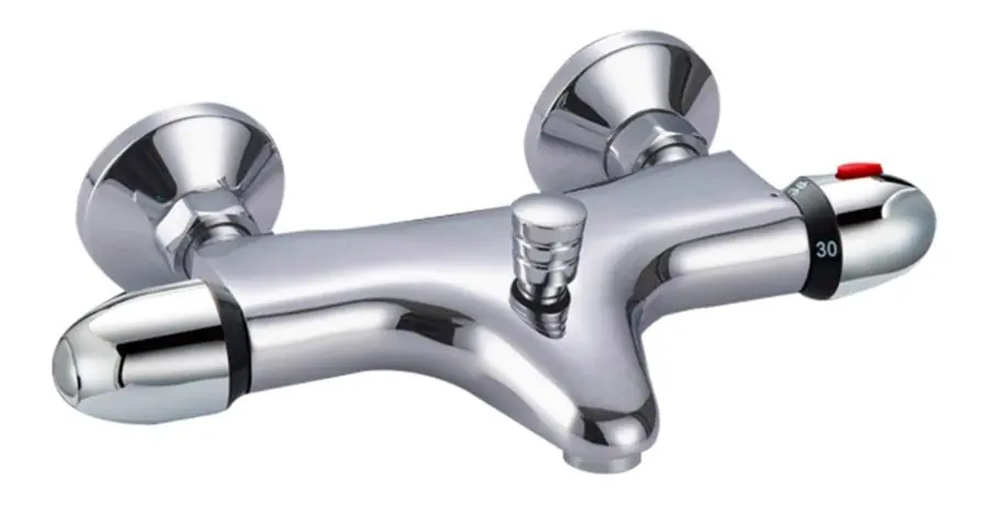 Tijdelijk Beschikbaar Best-design chrome "light" badthermostaat (opbouw)