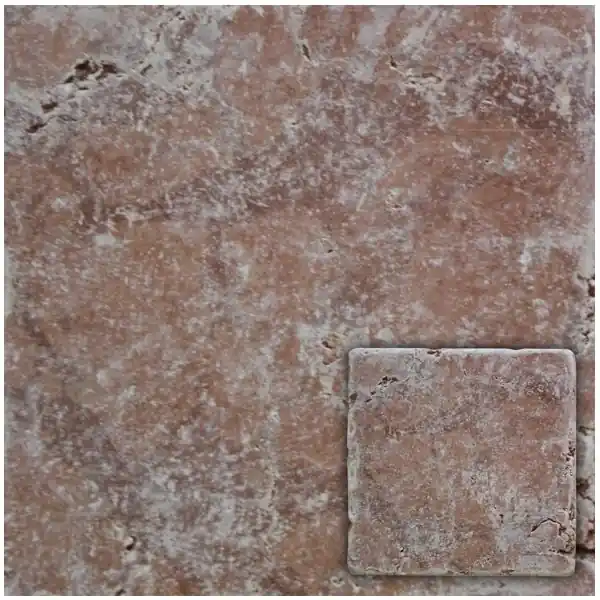 Gecertificeerd Natuursteen rosso veron antik 10x10 cm (sample)