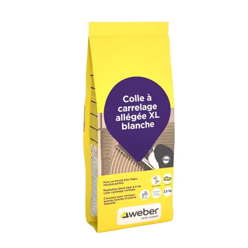 Finale Uitverkoop Tegellijm Weber lichtgewicht XL wit 2,5 kg