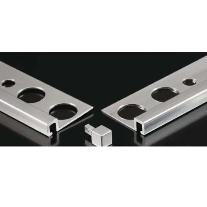 Bestel Nu Tegelstrip emg050.91 glans zilver hoekjes (4 stuks) voor tmg 5mm