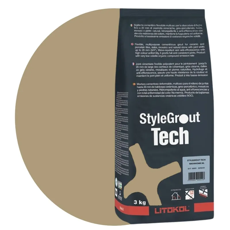 Voegmiddel stylegrout tech beige-2 voeg 3 kg Laatste Kans
