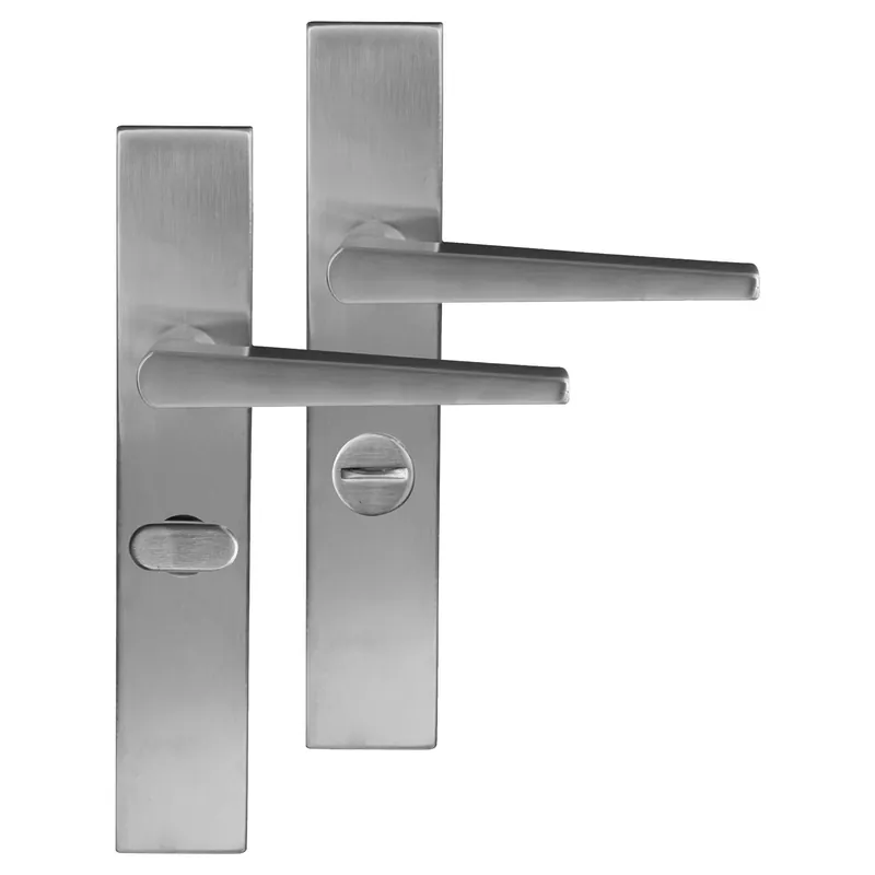 Flitsaanbieding Differnz Rotterdam deurkruk Rechthoek schild – Toilet – Mat chroom