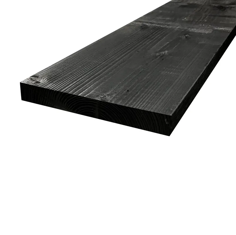 Actieprijs Steigerplank gedroogd Zwart 27×195 mm 250 cm