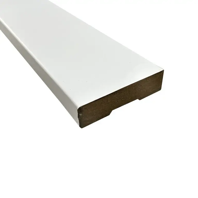 Betaalbaar Deurlijst MDF wit carre 18×70 mm 260 cm