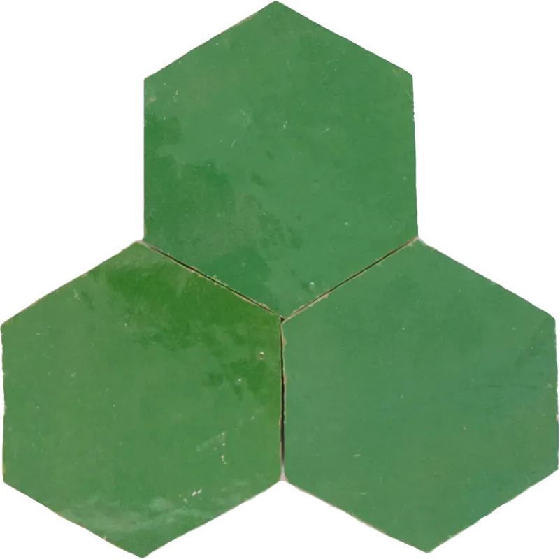 Gereduceerde Prijs Zellige Vert Pomme Hexagone