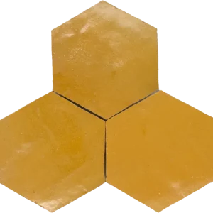Gratis Retour Zellige Jaune Hexagone