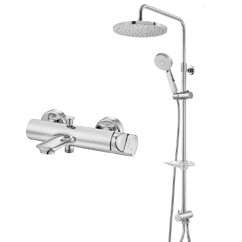 E.C.A. Myra Inbouwdoucheset – Met Wandarm en Regendouche Ø 25 cm – 2-weg Omstelling – Chroom Direct Verzonden