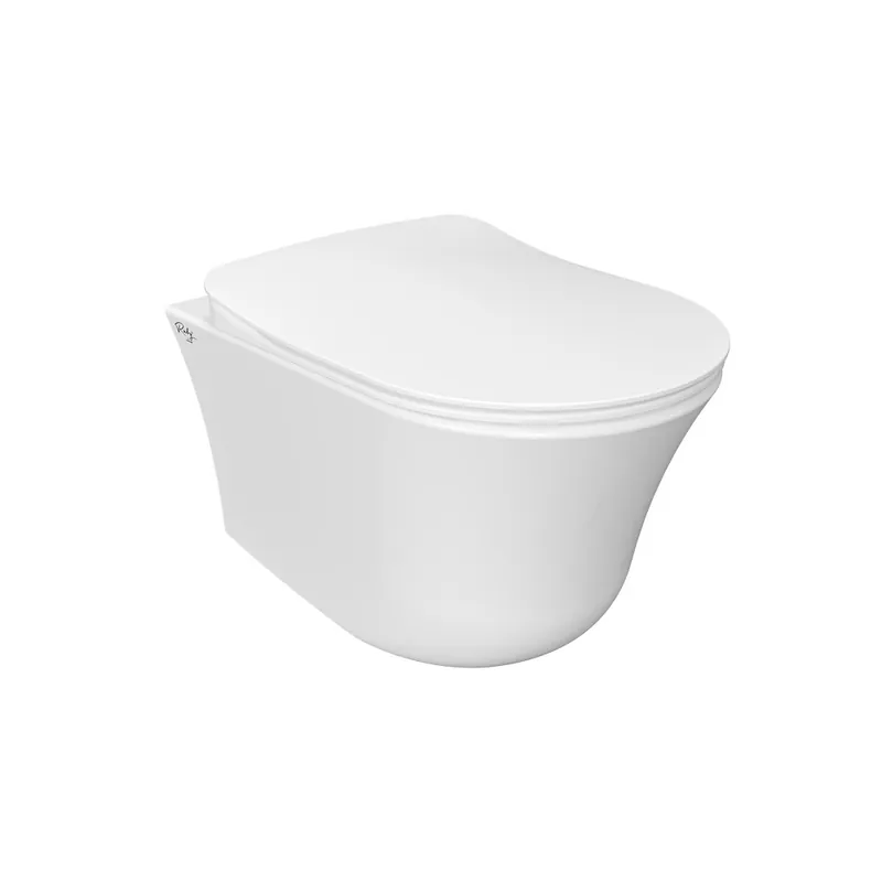 Creavit Nora Hangtoilet Randloos – Wandcloset met Tornado Flush – Glanzend Wit Merkproduct