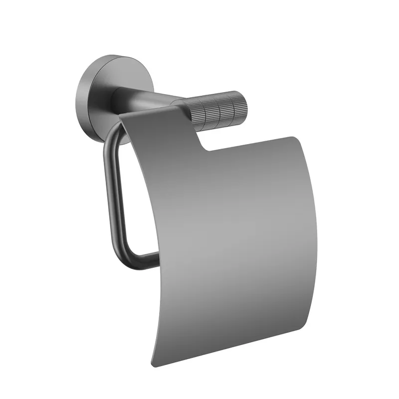 Gereduceerde Prijs STRIA RVS Wandhaak Met Ribbelstructuur – Gunmetal (PVD)