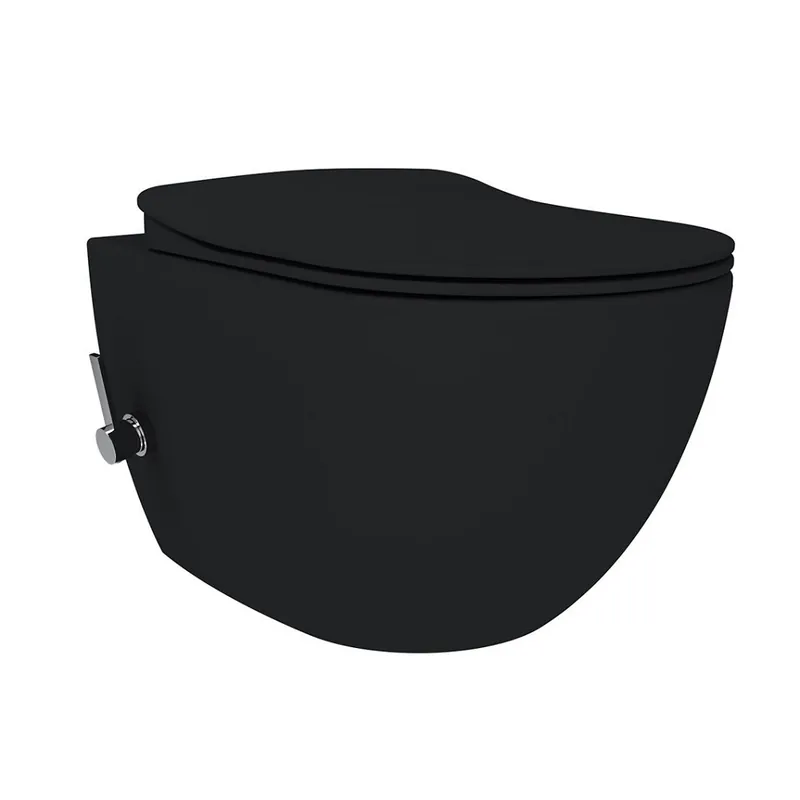 Hoge Kwaliteit Creavit Terra Bedieningspaneel – Houtskool Zwart – Dual Flush Bedieningsplaat voor Creavit Inbouwreservoir