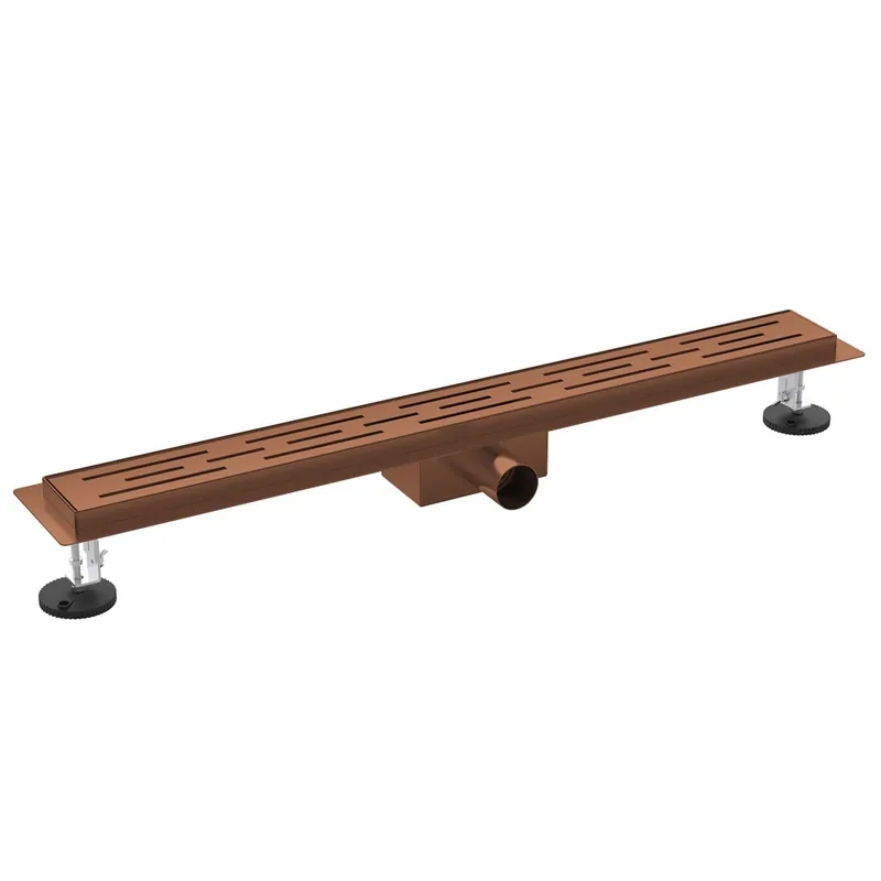CURVY Gebogen Inloopdouche met Handdoekhouder – 8 mm Veiligheidsglas – Anti-Kalk – Omkeerbaar – 100×200 cm – Helder Glas – Geborsteld Koper Premium