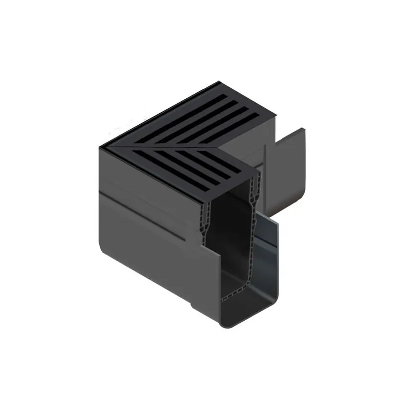 ACO Slimline Zwart Hoekstuk Uitverkoop
