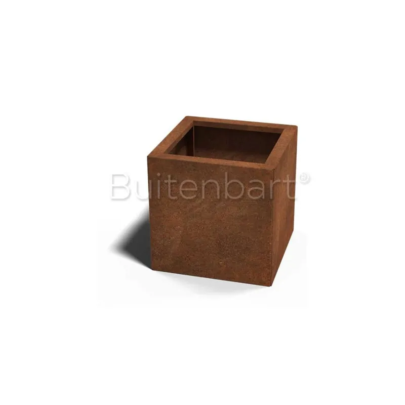 Cortenstaal Plantenbak Vierkant 40x40cm, hoogte 40cm Favoriet