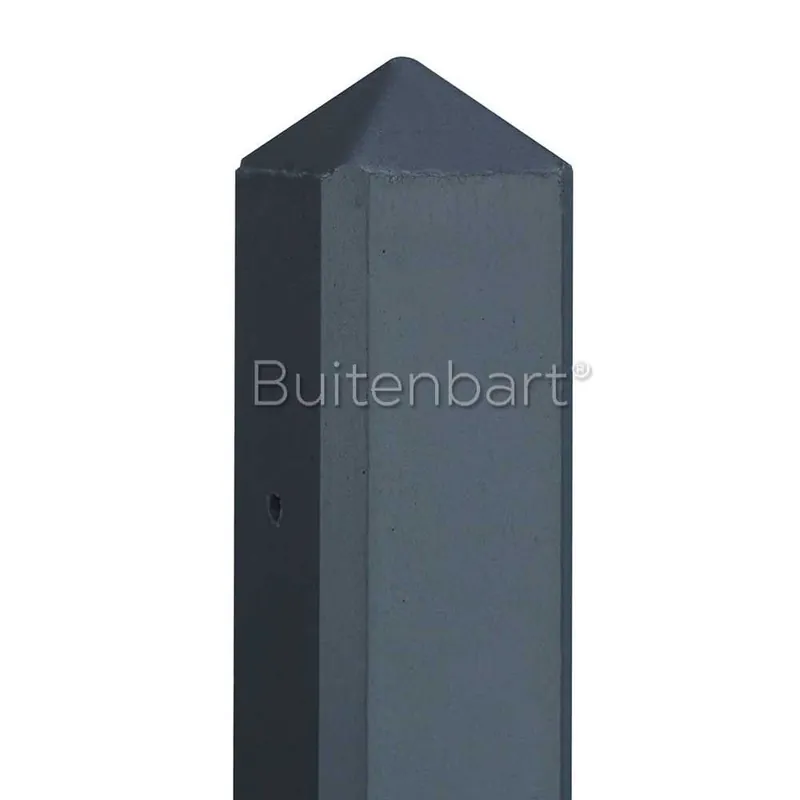 Multipaal antraciet gecoat met diamantkop 10x10x280cm Aanbieding