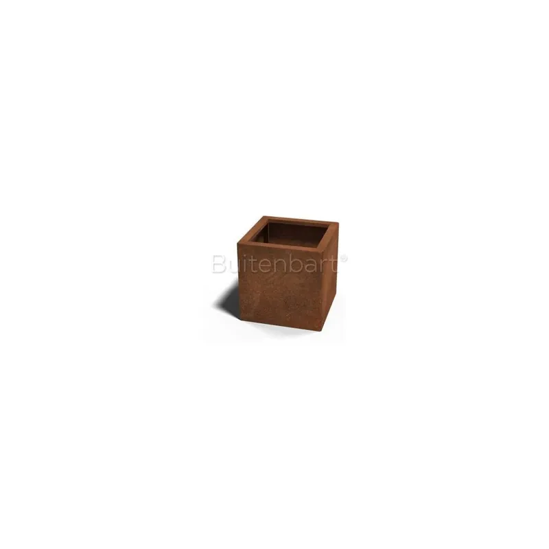 Cortenstaal Plantenbak Vierkant 40x40cm, hoogte 80cm Meest Verkocht