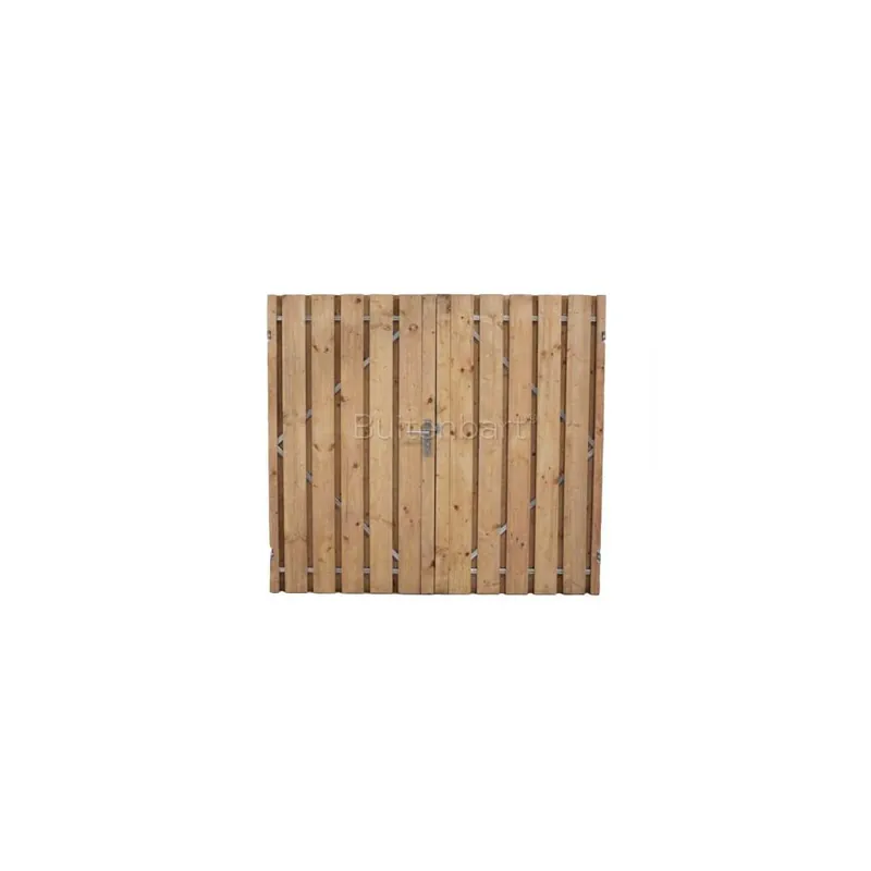 Gereduceerde Prijs Tuinpoort dubbel Trendline Easy Grenen Rood Geïmpregneerd 240x190cm Linksdraaiend