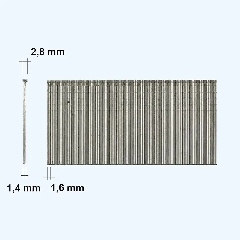 Gegalvaniseerde brads 16Ga 25 mm T25 kopen Hete Deal