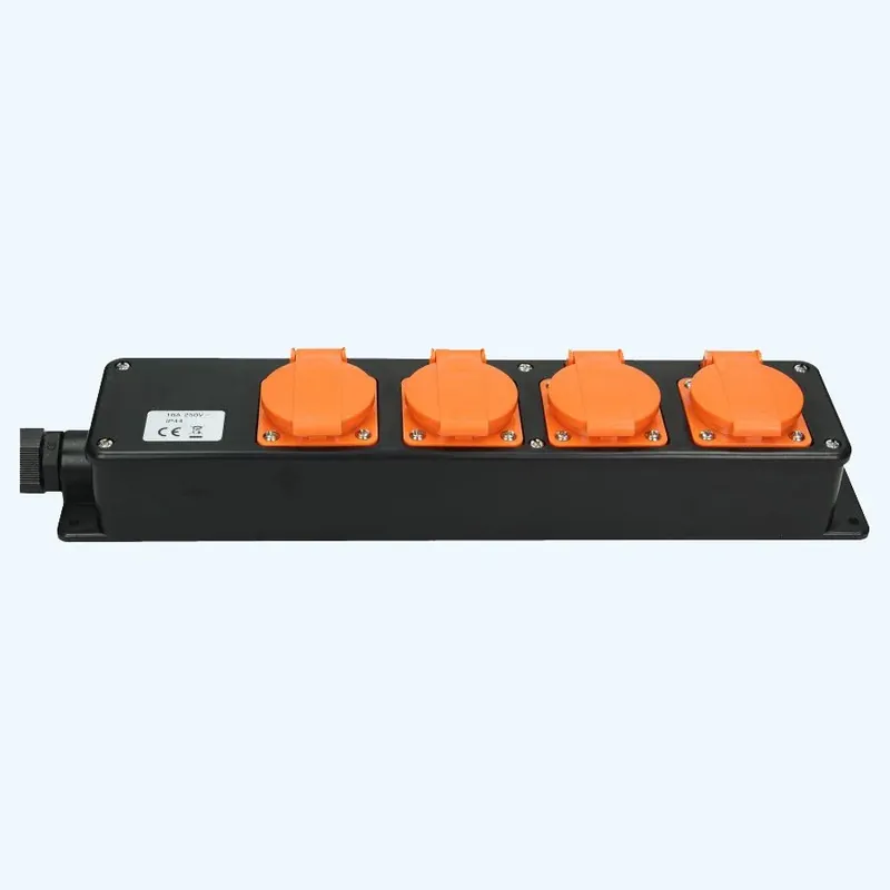 Exclusieve Aanbieding 4-voudig verdeelblok 5 meter 3x2.5 neopreen