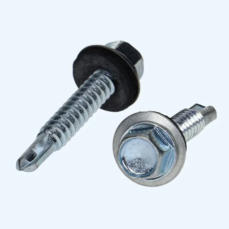 100 stuks zelfborende plaatschroeven zeskantkop + EPDM ring 16 mm 6... Laatste Versie