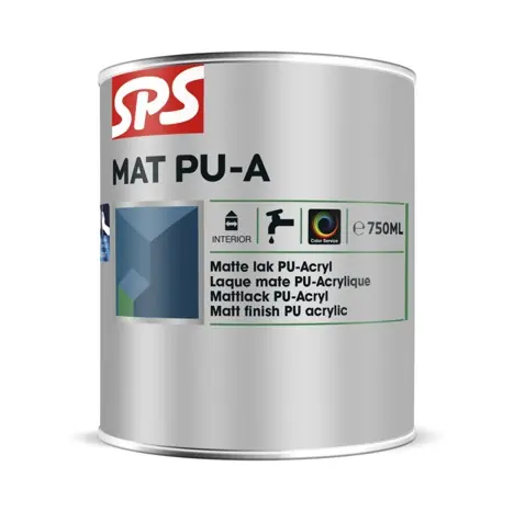 Express Levering SPS Mat PU-A Lak op Waterbasis - 750ml (Wit)