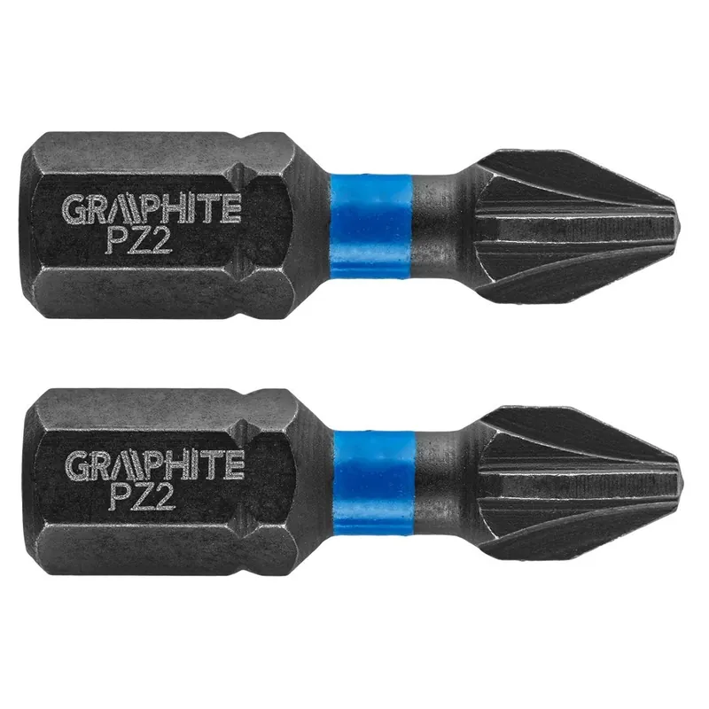 Laatste Versie Graphite Impact Bit PZ2 x 25 mm - 2 stuks