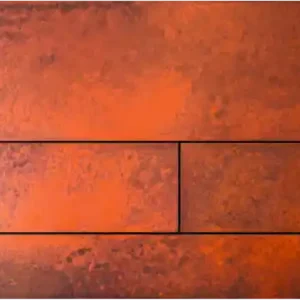 TECE Square Toilet Bedieningsplaat voor DuoSpoeling - Rusted Steel Must-Have