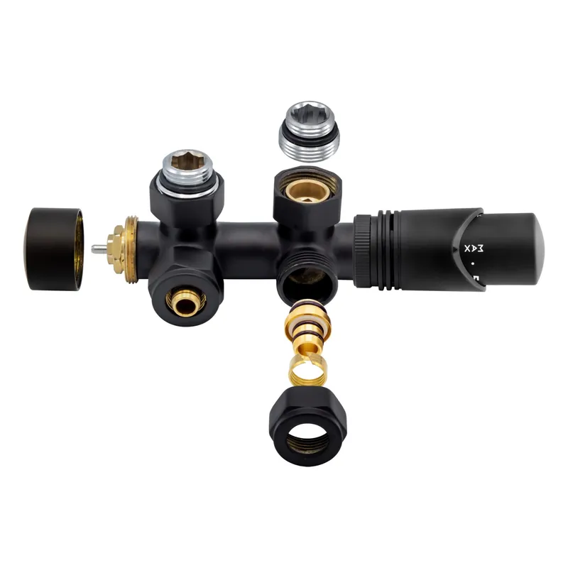 Belrad Middenaansluitset Haaks - M30x16/2 - Zwart Populair