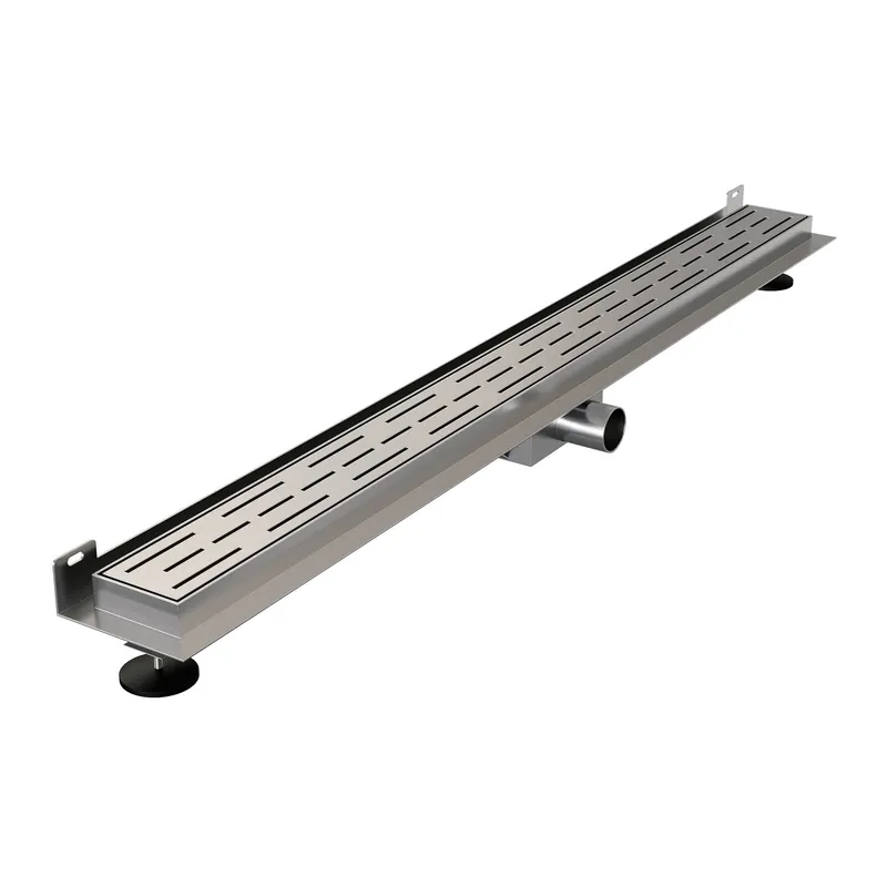 Brauer Black Edition Douchegoot met Rooster, Muurrflens en Zijuitloop - 90cm - PVD - Geborsteld RVS Shop Nu