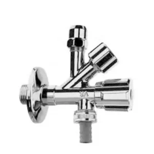 Betrouwbaar Combinatie hoekstopkraan met wasmachine aansluiting 1/2x3/8x3/4