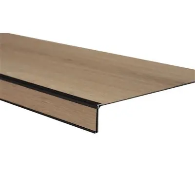 Flitsaanbieding Floorlife YUP Chevron PVC Traprenovatie Set: Stroken, Stootborden, Trapneuzen voor 4 Treden - Beige