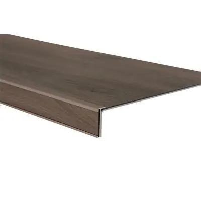 Hete Deal Floorlife YUP Herringbone PVC Traprenovatie Set: Stroken, Stootborden, Trapneuzen voor 4 Treden - Dark Grey