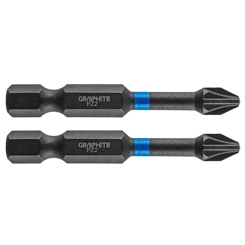 Dagaanbieding Graphite Impact Bit PZ2 x 50 mm - 2 stuks