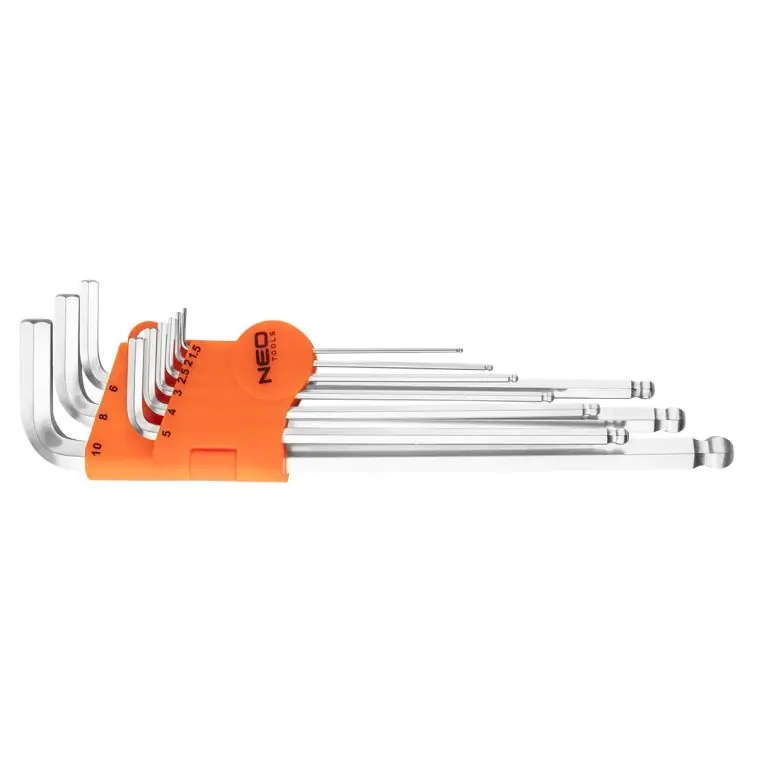 Veilige Betaling NEO TOOLS Inbusset Lang 1,5-10mm