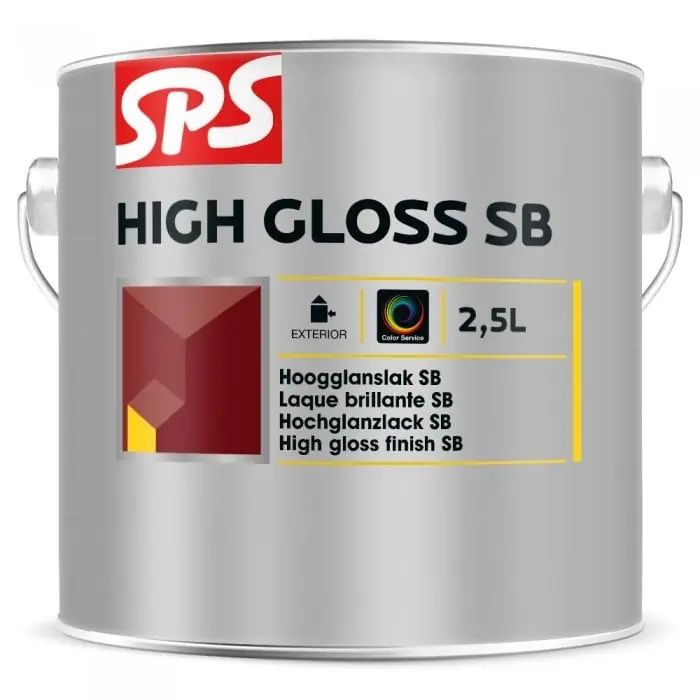 SPS High Gloss SB Hoogglanslak - Terpentinebasis - RAL9010 - 2,5L Merkproduct