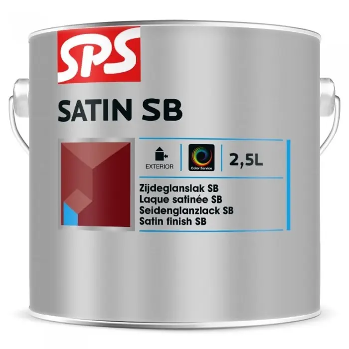 SPS Satin SB Zijdeglans Lak - Terpentinebasis - RAL9010 - 2,5L Snelle Levering