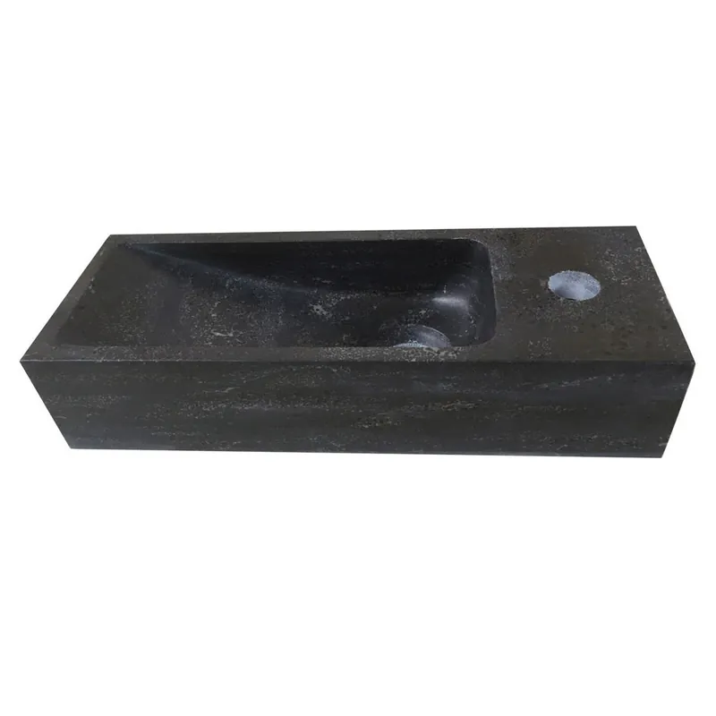 Rechtstreeks Van De Fabrikant Wiesbaden B-Stone Natuursteen Fontein - Kraangat Rechts - 38x14x8cm