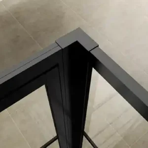 Koop Vandaag Wiesbaden Horizon Koppelset voor Inloopdouche Met Nisdeur 200x4.7 cm Mat Zwart