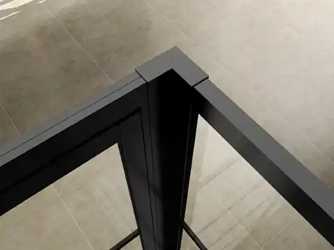 Koop Vandaag Wiesbaden Horizon Koppelset voor Inloopdouche Met Nisdeur 200x4.7 cm Mat Zwart