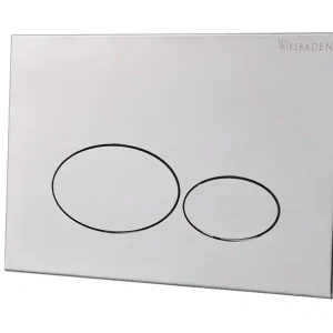 Wiesbaden X32 Metalen Toilet Bedieningsplaat voor DuoSpoeling - Geborsteld RVS Express Levering
