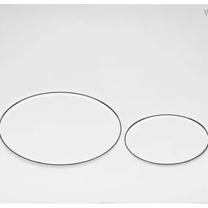 Wiesbaden X32 Toilet Bedieningsplaat voor DuoSpoeling - Mat Wit Hete Deal