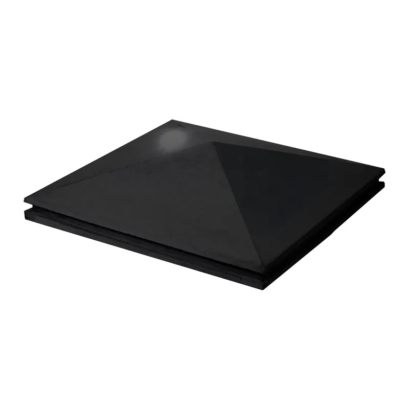 Dirksen Paalmuts met punt en sierrand 50×50 Zwart Gecoat Favoriet